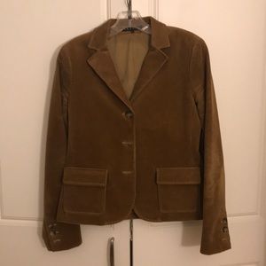 Theory tan corduroy blazer